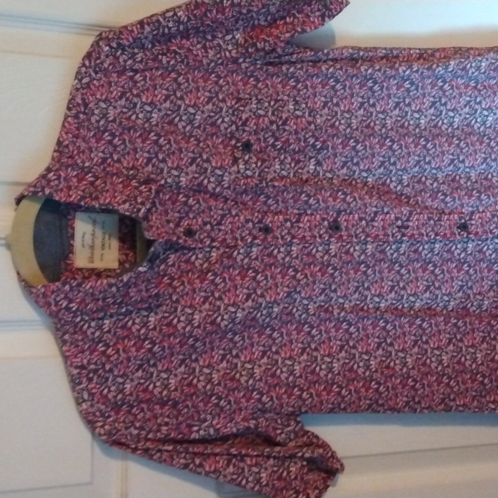Weatherproof Men's Vintage Floral Print SS Shirt Size Small - Picture 3 of 10